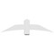 Ekena Millwork Bellingham Architectural Grade PVC Gable Bracket, 60"W x 15"H x 6"D x 6"F, 6/12 Pitch GBP060X15X0606BEL00 - alternate 4